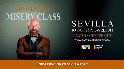 Cartel de Goyo Jiménez en el Cartuja Center de Sevilla 2025