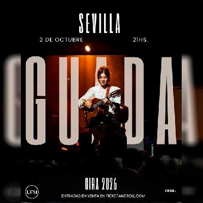 Cartel del concierto de Guada en Lady Drama Café Teatro Sevilla 2026