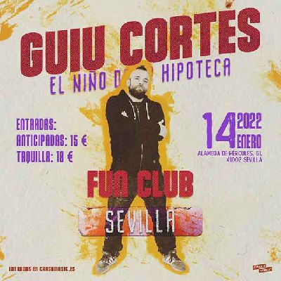 Cartel del concierto de Guiu Cortés en FunClub Sevilla 2022