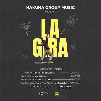 Cartel de La Gira de Hakuna Group Music