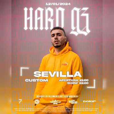 Cartel del concierto de Hard GZ en Custom Sevilla 2024