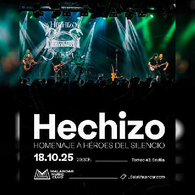 Cartel del concierto de Hechizo en Malandar Sevilla 2025