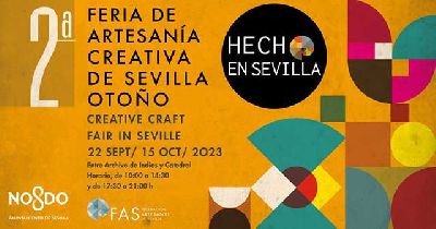 Cartel de la segunda edición de la Feria de Artesanía Creativa de Sevilla de Otoño