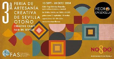 Cartel de la tercera edición de la Feria de Artesanía Creativa de Sevilla de Otoño