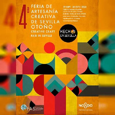 Cartel de la cuarta edición de la Feria de Artesanía Creativa de Sevilla de Otoño