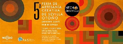 Cartel de la quinta edición de la Feria de Artesanía Creativa de Sevilla de Otoño
