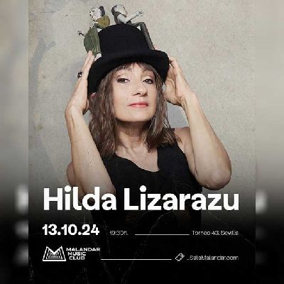 Cartel del concierto de Hilda Lizarazu en Malandar Sevilla 2024