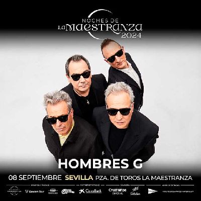 Cartel del concierto de Hombres G en Sevilla 2024