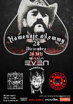 Cartel del concierto de Homenaje a Lemmy (Motörhead) en la Sala Even Sevilla 2019