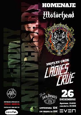 Cartel del concierto Homenaje a Lemmy (Motorhead) en la Sala Even Sevilla 2021