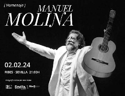 Cartel del Festival homenaje a Manuel Molina en Fibes Sevilla 2024