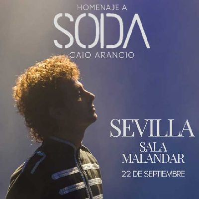 Cartel del concierto de homenaje a Soda Stereo en Malandar Sevilla 2024