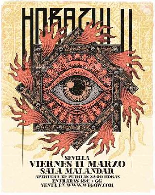 Cartel del concierto de Hora Zulu en Malandar Sevilla 2022