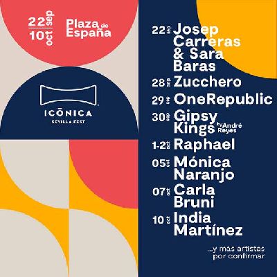 Cartel del festival Icónica Sevilla Fest 2021 en Sevilla