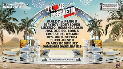 Cartel del concierto en Sevilla de I Love Reggaeton