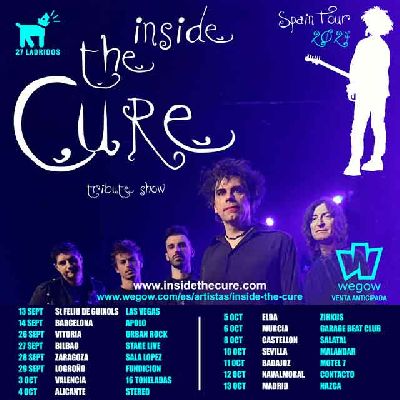 Cartel del concierto de Inside the Cure en Malandar Sevilla 2024