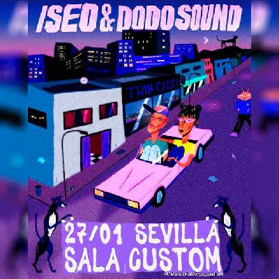 Cartel del concierto de Iseo & Dodosound en Custom Sevilla 2024