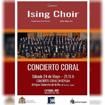 Cartel del concierto de Ising Choir en el antiguo convento de la Paz de Sevilla 2025