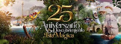 Cartel del 25 aniversario de Isla Mágica