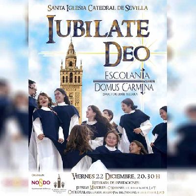 Cartel del concierto de Navidad Iubilate Deo en la Catedral de Sevilla 2023