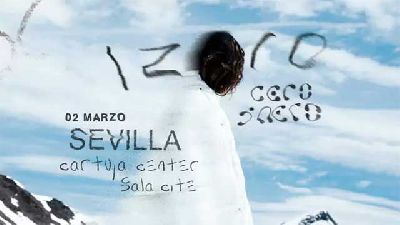 Cartel del concierto de Izaro en el Cartuja Center de Sevilla 2024