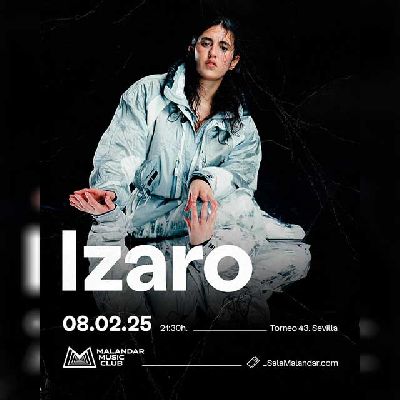 Cartel del concierto de Izaro en Malandar Sevilla 2025