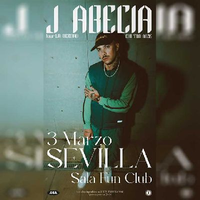 Cartel del concierto de J Abecia en FunClub Sevilla 2023