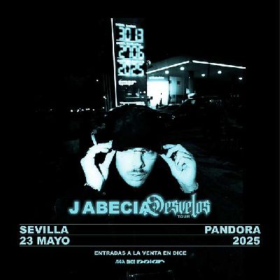 Cartel del concierto de J Abecia en Pandora Sevilla 2025