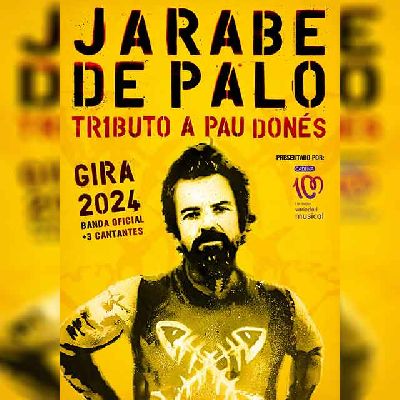 Cartel de la gira de Jarabe de Palo (tributo a Pau Donés) 2024