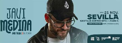 Cartel de Javi Medina en el Cartuja Center de Sevilla 2026