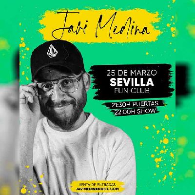 Cartel del concierto de Javi Medina en FunClub Sevilla 2023