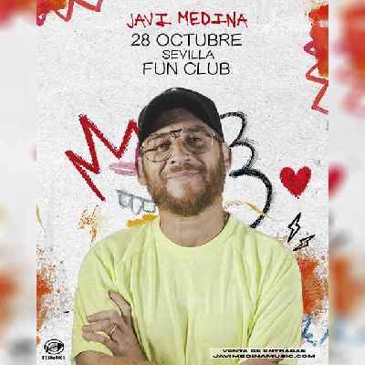 Cartel del concierto de Javi Medina en FunClub Sevilla 2023