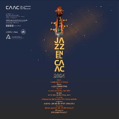 Cartel del ciclo de jazz en el CAAC Sevilla en verano de 2024