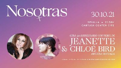 Cartel del concierto de Jeanette en el Cartuja Center de Sevilla 2021