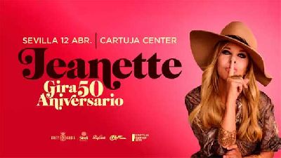 Cartel del concierto de Jeanette en el Cartuja Center de Sevilla 2026