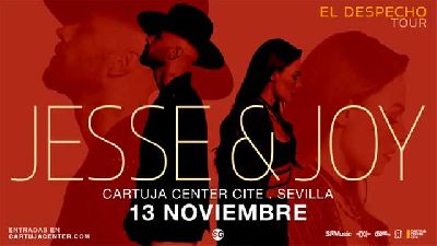Cartel del concierto de Jesse y Joy en el Cartuja Center de Sevilla 2026