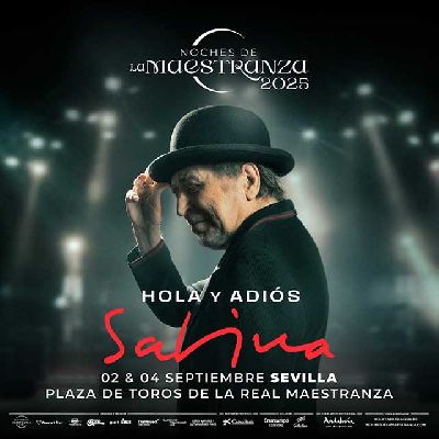 Cartel del concierto de Joaquín Sabina en Sevilla 2025