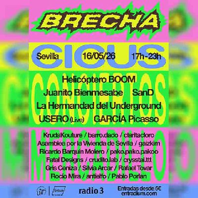 Cartel de la jornada Brecha en el CICUS Sevilla 2026