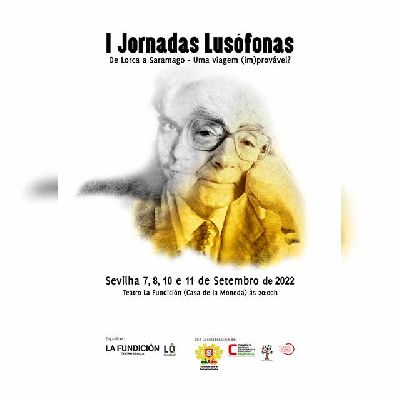 Cartel de las I Jornadas Lusófonas en La Fundición Sevilla 2022
