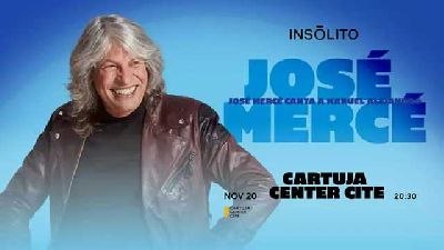Cartel del concierto de José Mercé en el Cartuja Center de Sevilla 2025