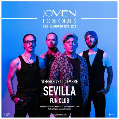 Cartel del concierto de Joven Dolores en FunClub Sevilla 2023