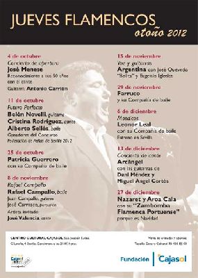 Flamenco: Los Jueves Flamencos de Cajasol 'otoño 2012'