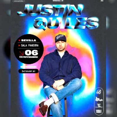Cartel del concierto de Justin Quiles en Pandora Sevilla 2026