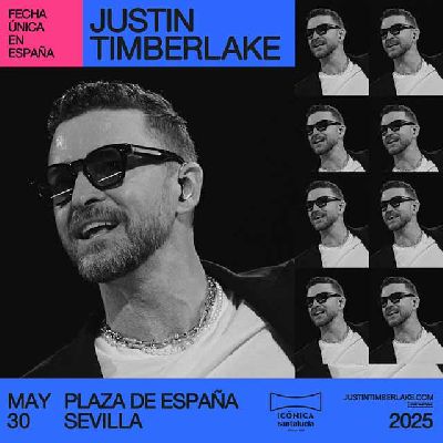 Cartel del concierto de Justin Timberlake en el festival Icónica Sevilla Fest 2025