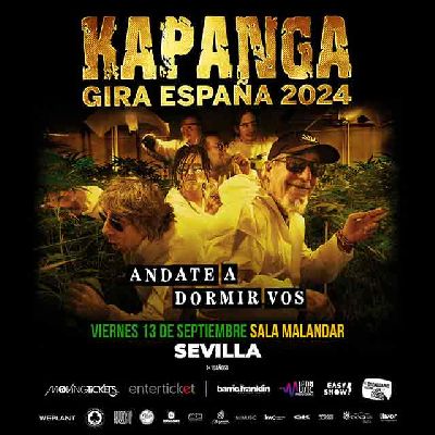 Cartel del concierto Kapanga en Malandar Sevilla 2024