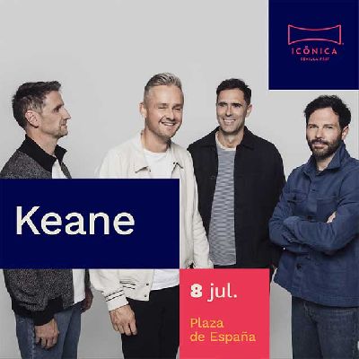 Cartel del concierto de Keane en el festival Icónica Sevilla Fest 2024