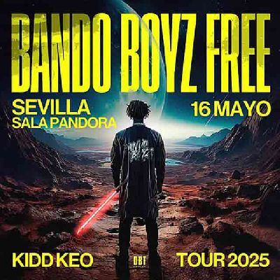 Cartel del concierto de Kidd Keo en Pandora Sevilla 2025