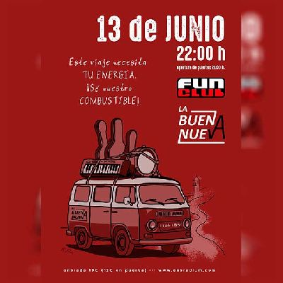 Cartel del concierto de La Buena Nueva en FunClub Sevilla 2025