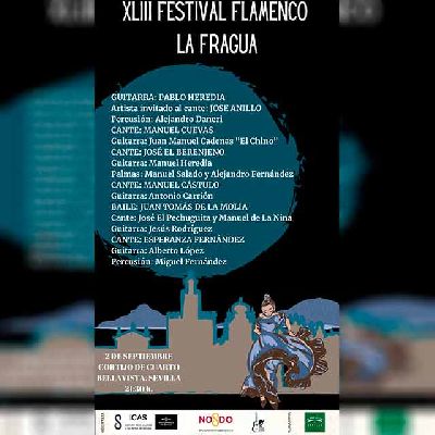 Cartel del XLIII Festival de Flamenco de La Fragua en Sevilla 2023