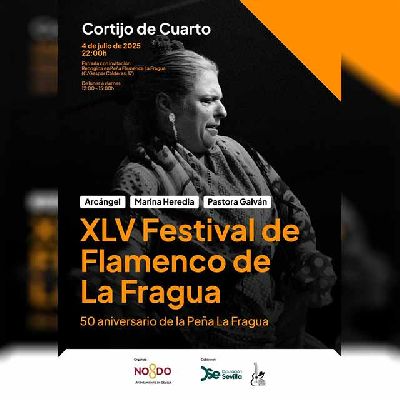 Cartel del XLV Festival de Flamenco de La Fragua en Sevilla 2025